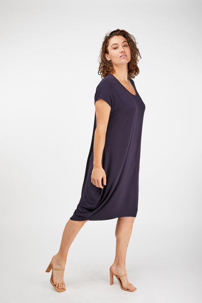 Half Zip Dress - French Navy