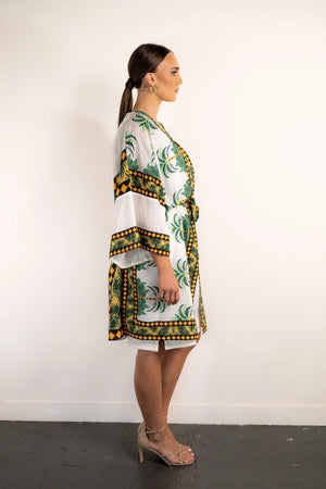 Cape with Palm Tree Print