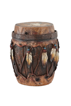 Steer Head Feather Container