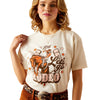 Ariat Wms Let's Rodeo S/s Tee - Off White
