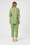 Basil Spot Sheer Shirt