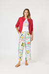Amalfi Wide Leg Pant - Blue / Multi