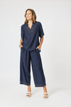 Top Stitch Pant- Navy