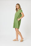 Bravo Linen Dress - Basil