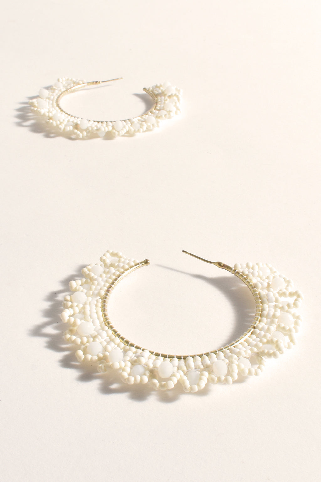 Beaded Lace Event Hoops