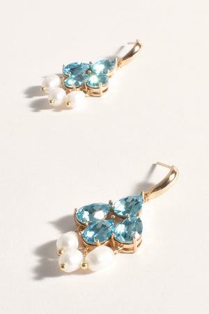 Aegean Glass Pearl Event Earrings