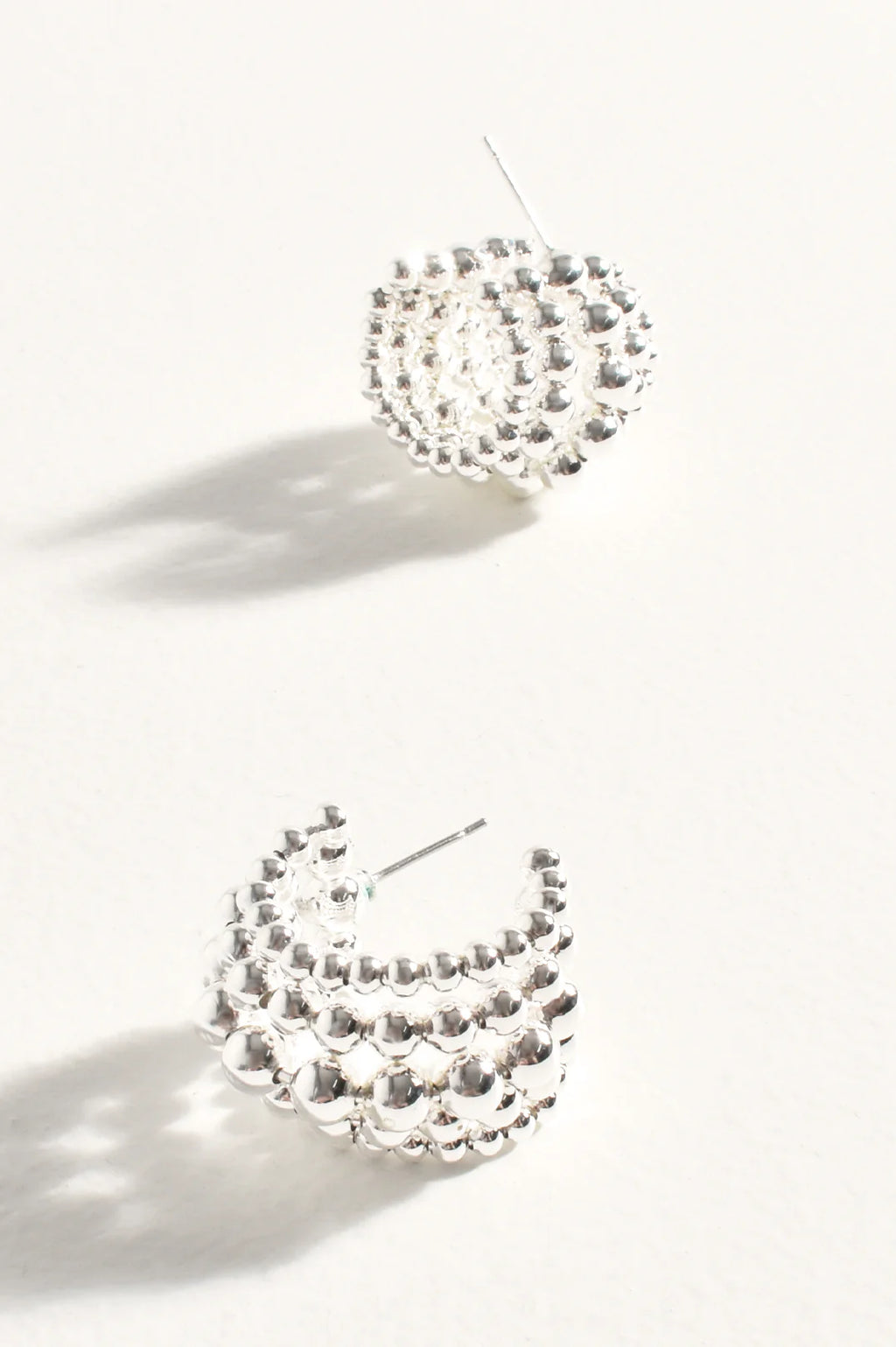 Many Rows Metal Ball Mini Hoops