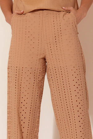 Delaney Cropped Broderie Pant