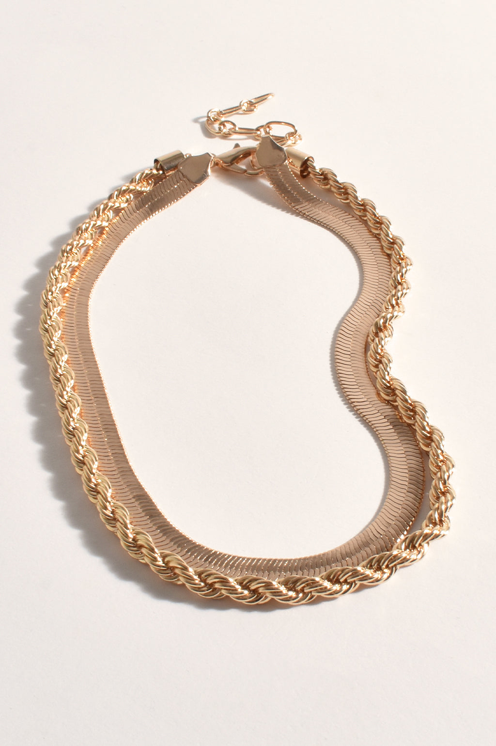 Twist Chain Double Layer Necklace