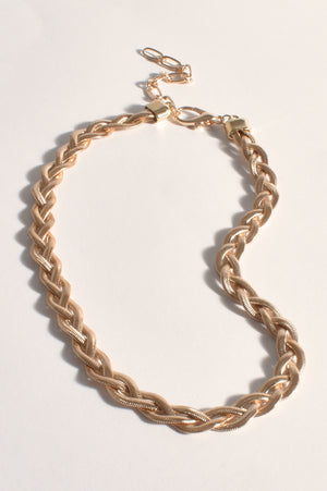 Statement Plait Chain Necklace