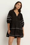 Again Black SS Tiered Smock Dress - Vault Country Clothing