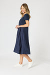 Lino Le Marais Dress - Navy