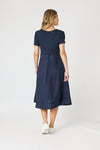 Lino Le Marais Dress - Navy