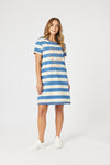 Love & Kisses Dress - Blue/ Natural