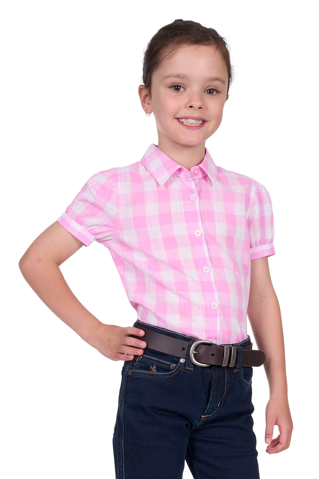 Girls Eliza S/s Shirt - Vault Country Clothing