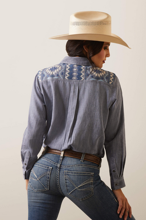 Real Billie Jean L/s Shirt Cassidy Embroidered Cambray