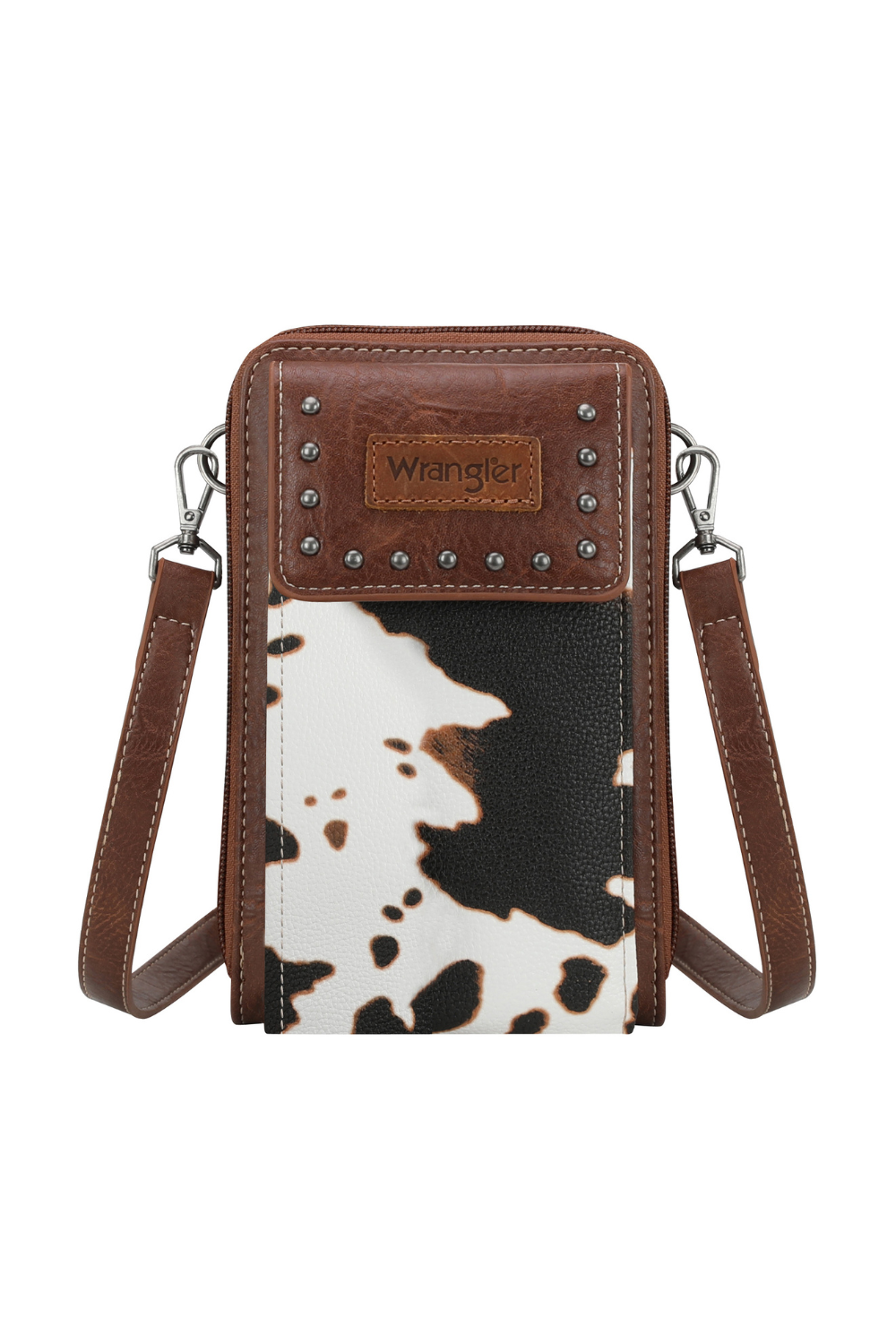 Cow Print Phone Wallet Bag