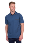Men's Ben Tailored 1 Pkt Polo- Blue Ocean