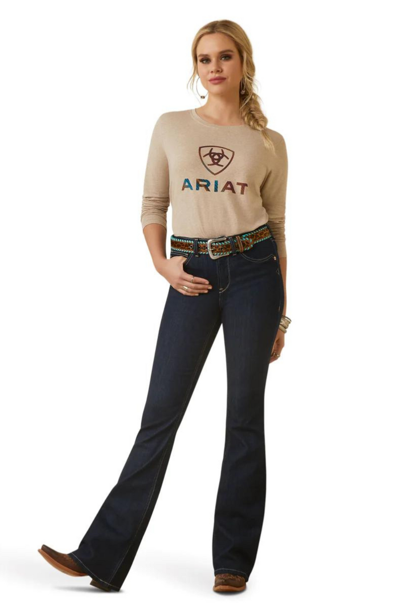 Ariat Real High Rise Boot Cut Selma Rinse