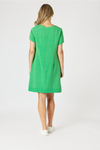 Lino Stitch Hem Detail Dress - Elm