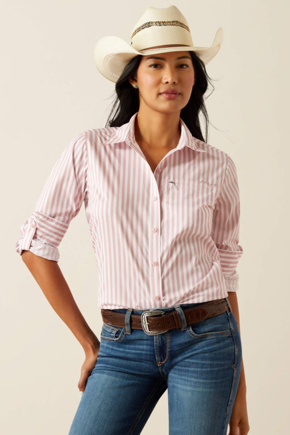 Women's Vent Tek Stretch Shirt- Zephyr Stripe