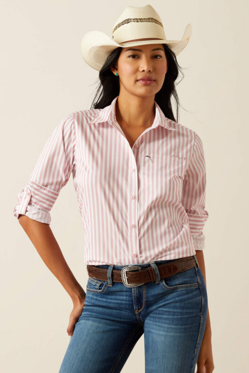 Women's Vent Tek Stretch Shirt- Zephyr Stripe