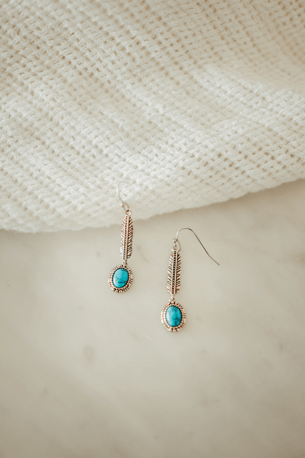 Ground Up Turquoise Earrings