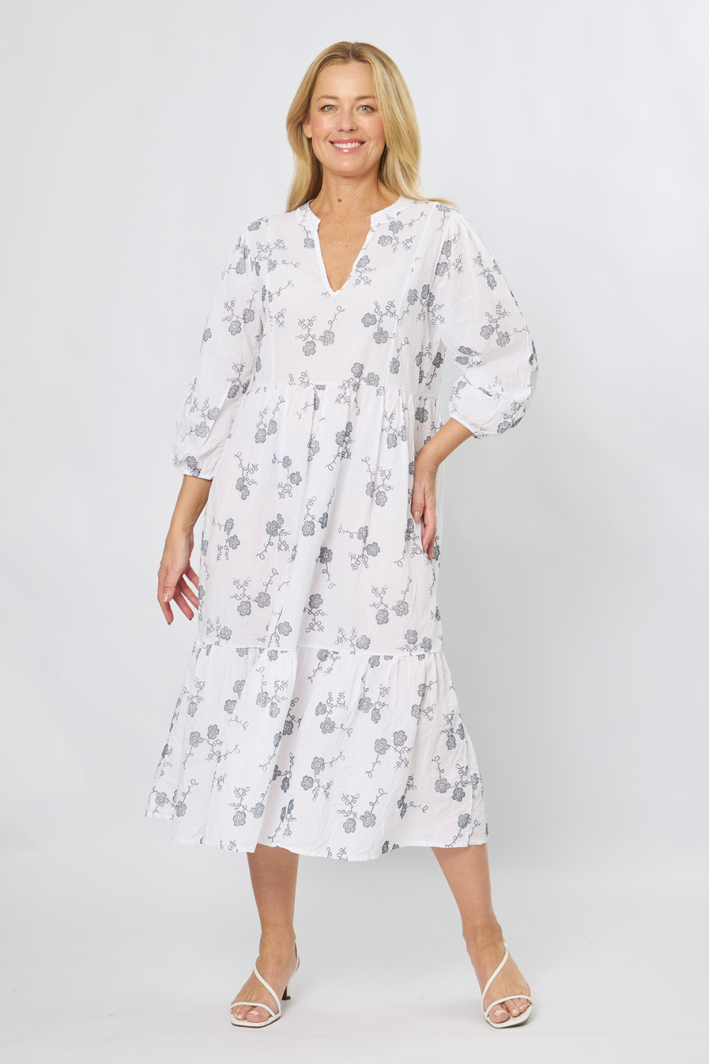 Peta Cotton Printed Dress