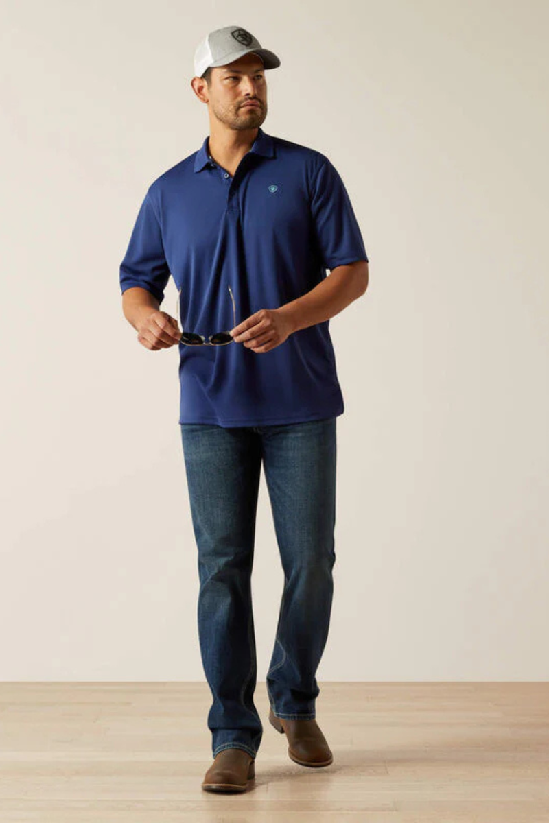Men's Tek SS Polo Blue Depths