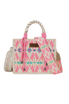 Southwestern Rope Handle Bag