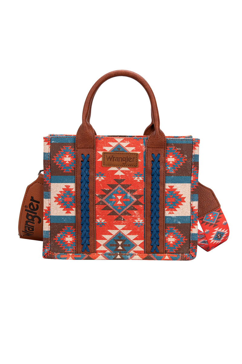 Macy Aztec Crossbody Bag- Coral