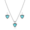 Braided Journey Turquoise Jewellery Set