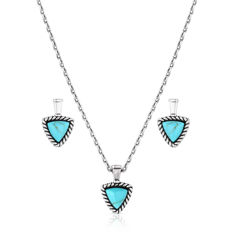 Braided Journey Turquoise Jewellery Set