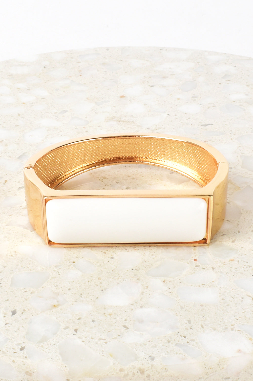 Resin Inset Hinged Bangle