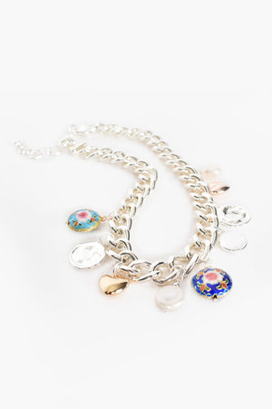 Mixed Charms Short Necklace