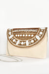 Beaded Flap Over Clutch