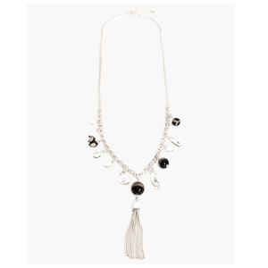 Tassel Bead Front Necklace