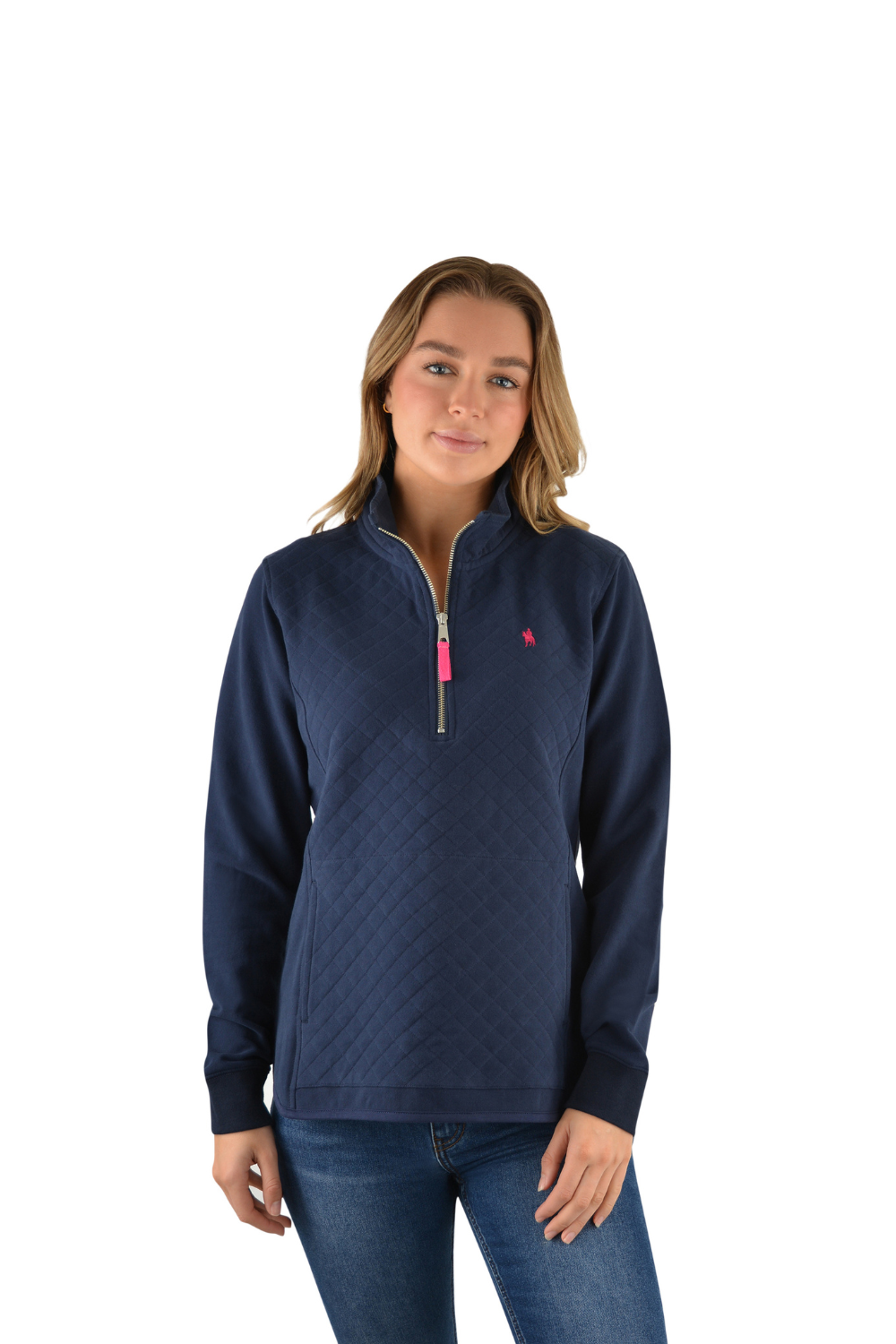 Quilted Qtr Zip Rugby