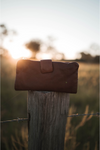 Rugged Hide Daisy Wallet- Brown