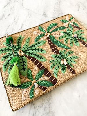 Palm Tree Clutch - Vault Country Clothing